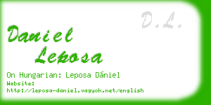 daniel leposa business card