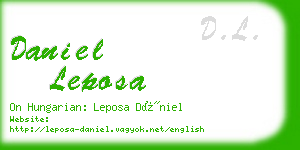 daniel leposa business card